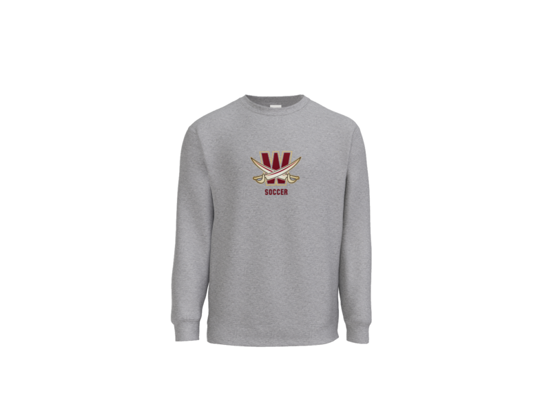 Port and Co Essential Fleece Crewneck Sweatshirt- W Swords