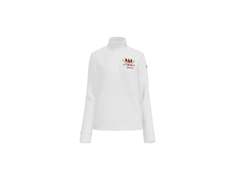 Nike Women's Club Fleece Sleeve Swoosh 1/2-Zip