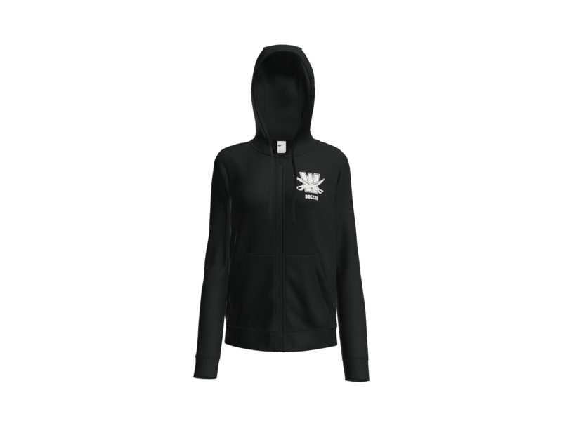 Nike Women's Club Fleece Sleeve Swoosh Full-Zip Hoodie