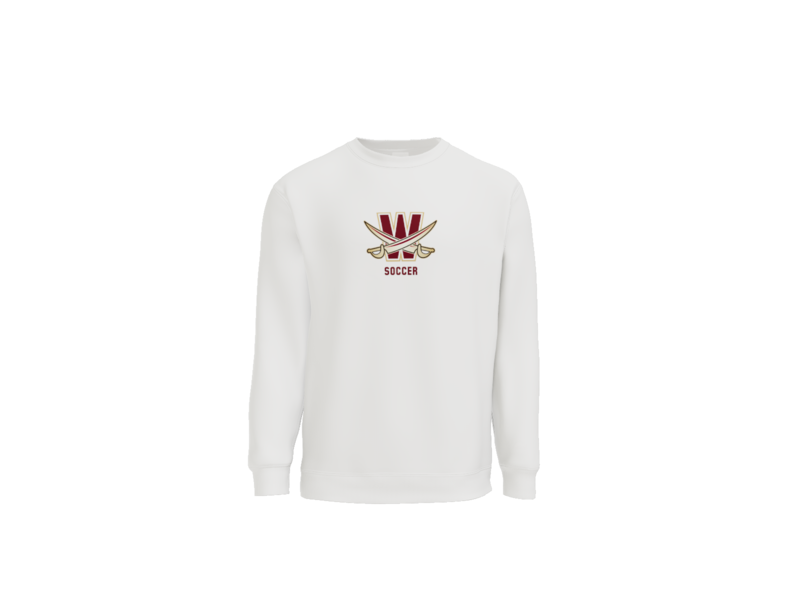 Port and Co Essential Fleece Crewneck Sweatshirt- W Swords