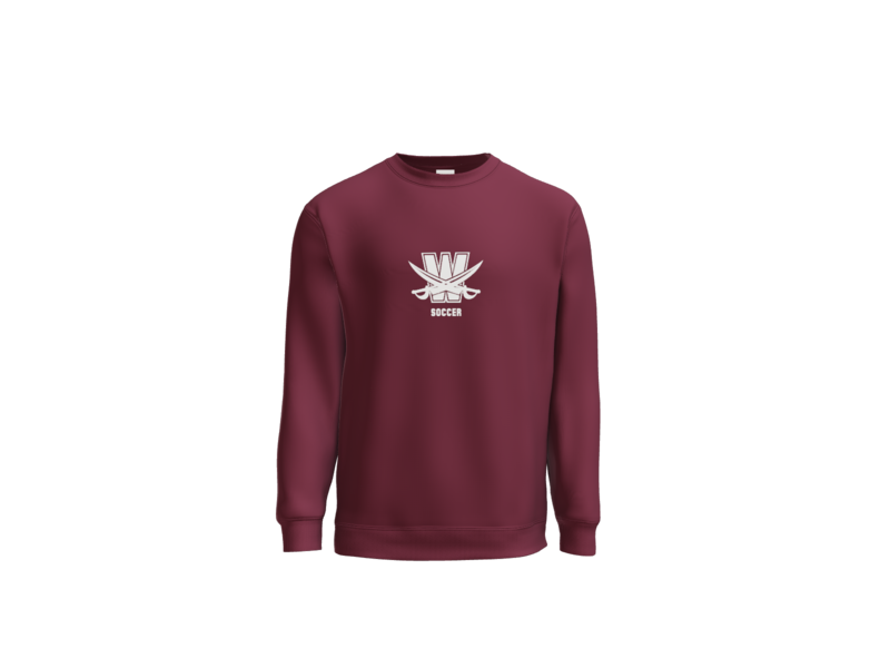 Port and Co Essential Fleece Crewneck Sweatshirt- W Swords