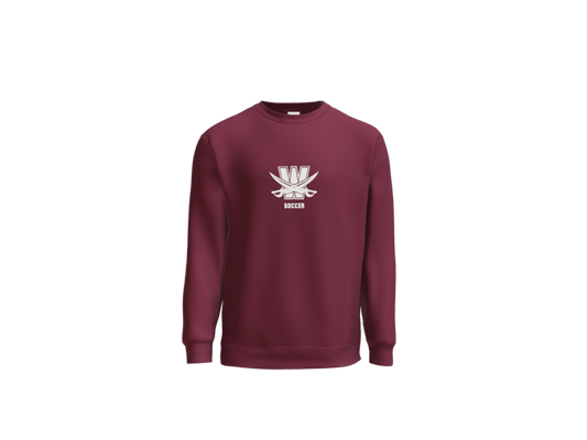 Port and Co Essential Fleece Crewneck Sweatshirt- W Swords